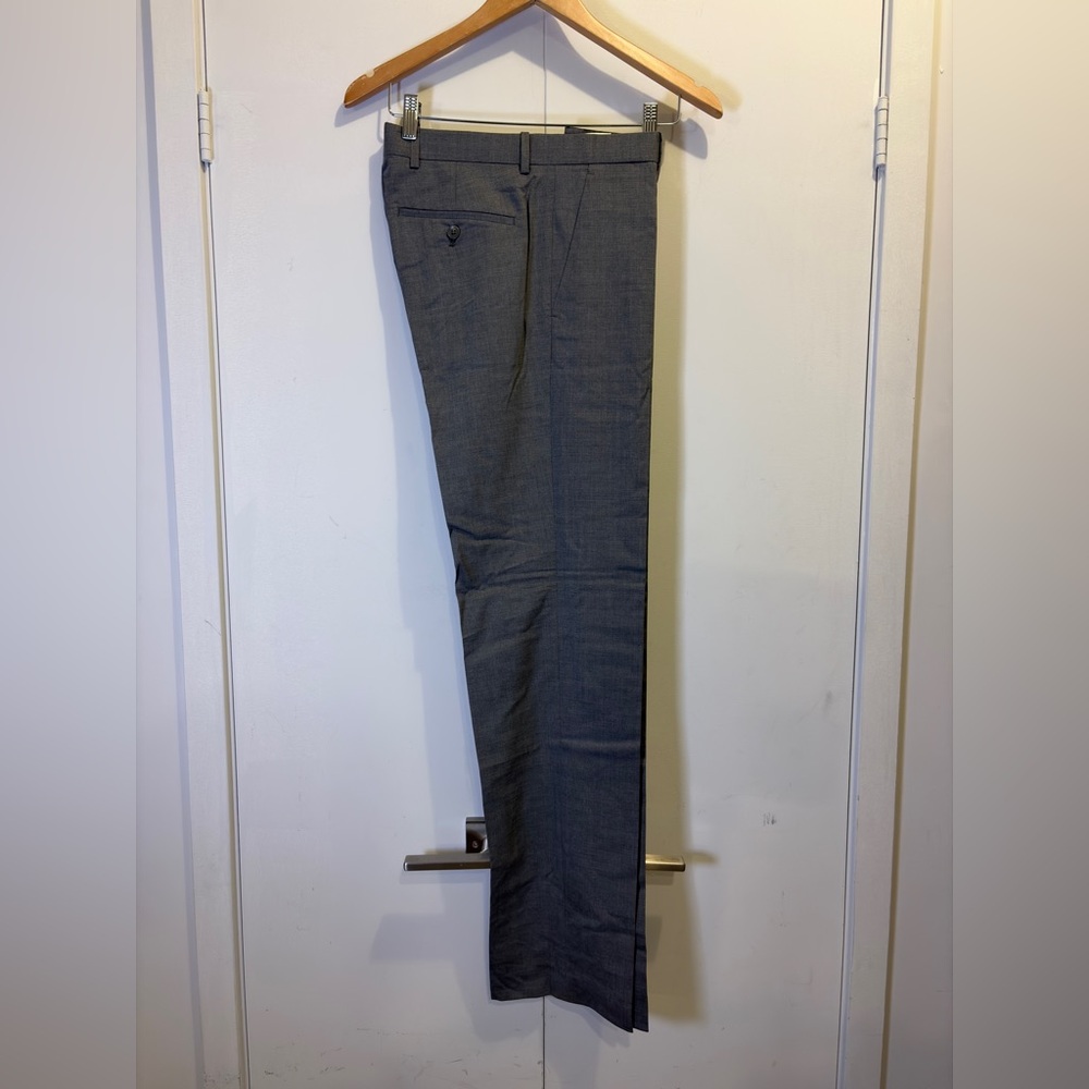 Theory Grey Virgin Wool Trouser - Picture 2 of 4